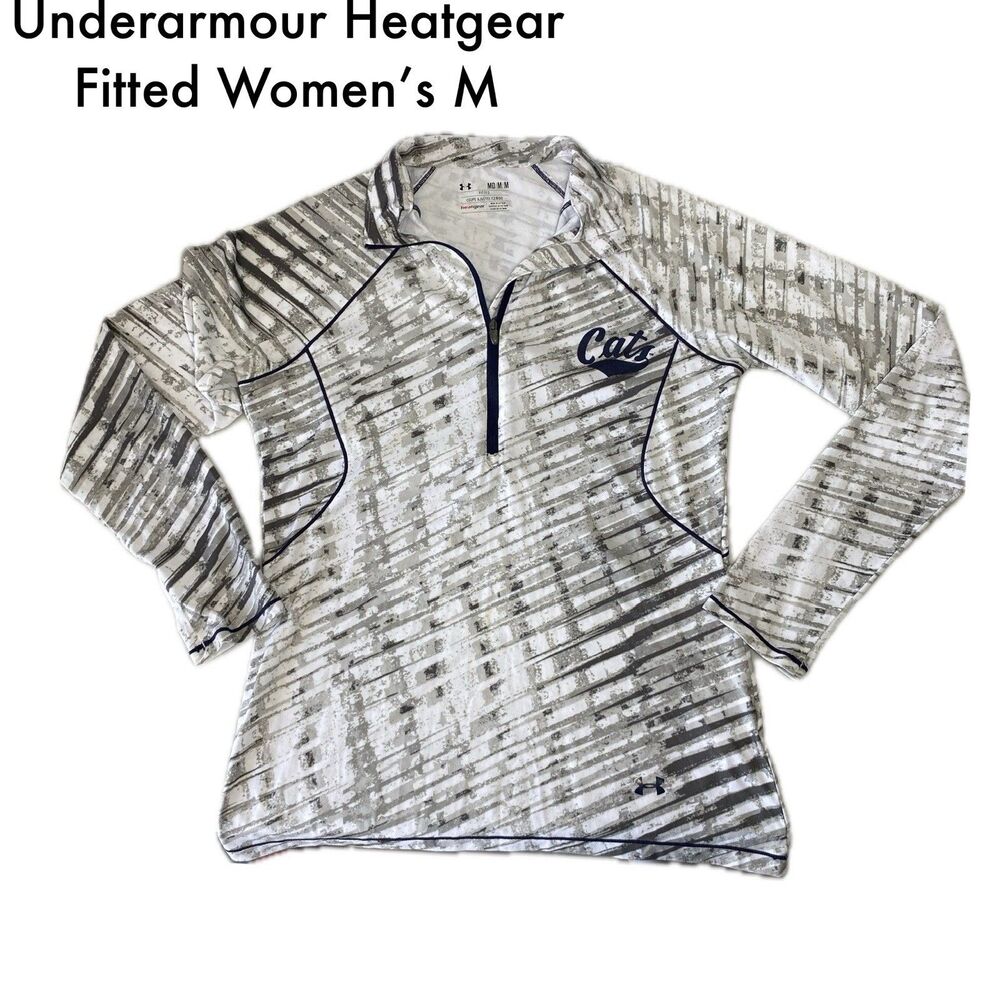 Montana State Bobcats Under Armour Women’s Heatgear Halfzip Pullover Size M Cats